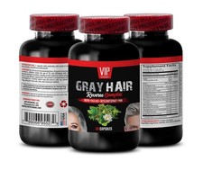 Zinc Rich Hair Color Restoration - GRAY HAIR REVERSE Complex - 1 B: 60 Caps picture