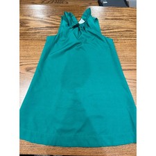 Umgee USA Green Summer Socialite Ruffle Neck Bow Back Shift Dress Small DR1823 picture