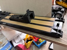 1/24 NEW RAY  NEW BLACK LOWBOY TRAILER, NO PACKAGING #C 825 picture