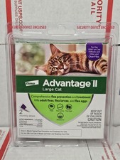 Elanco Advantage II for Large Cats (over 9lbs.) 2-Doses Double Factory Sealed. picture