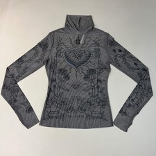 AFRM Zadie Turtleneck Pullover w/Thumb Holes Women's M Noir Tarot Card AET028103 picture