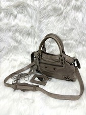 Balenciaga The Town Hardware 2WAY Shoulder Bag Taupe Gray picture