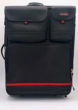 Polo Sport Ralph Lauren Vintage Black Softside Rolling Suitcase Luggage Rare Red picture