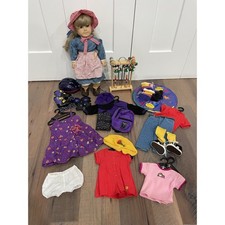 Vintage American Girl Doll Pleasant Company Kirsten Lot Many Outfits Croquet Set picture