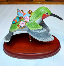 Rare Vintage Lenox The Carousel Hummingbird Porcelain Figurine Mint No Box/COA picture