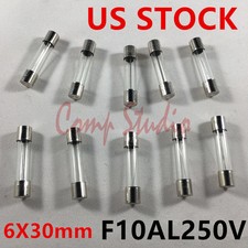 10pcs/lot 10A 250V Fast Blow Fuse Glass Tube  6X30mm F10AL250V QUICK BLOW FUSE picture