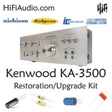 Kenwood KA-3500 rebuild restoration recap service kit repair filter capacitor picture