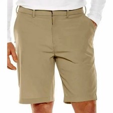 NWT - Coolibar Mens TREK HYBRID Khaki Beige Golf Outdoor Shorts Sz 36 NEW picture
