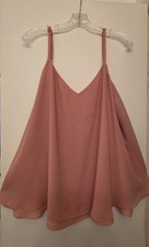Torrid - Sophie Chiffon Double Layer Swing V-neck Sleeveless Cami Tank - 2x picture