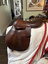 Vintage Crosby Prix d’ Nations Saddle 17”  picture
