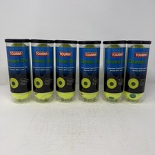 Tourna Kids Green Dot Pressurized Tennis Balls 6 Cans, 3 Balls Each, 18 TOTAL picture