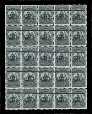 NEWFOUNDLAND 1920 ***#127/A35 ***30¢ SURCHARGED 2¢ ***MNH XF SHEET-25 **$750.00 picture