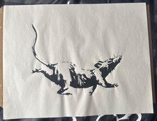 Banksy screen print GDP rat picture