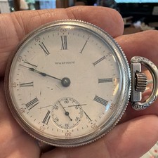 Waltham 15 Jewel Model 1883 Pocket Watch Serial #15211081 Runs Great picture