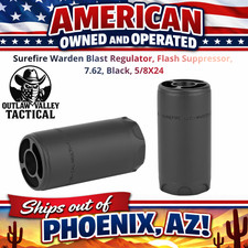 Surefire Warden Blast Regulator, Muzzle Device, 7.62, Black, 5/8X24 picture
