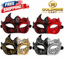 Men's Masquerade Mask Venice Style Half Face Halloween Cosplay Carnival Party picture
