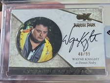 2025 Cryptozoic CZX Jurassic Park Wayne Knight as Dennis Nedry Auto SDCC #/99 picture