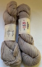 Brunswick New Rio Cotton/Acrylic Yarn Lot of 2  Taupe 1818 Machine Wash picture