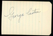George Caster JSA Coa Signed Album Page D.55 Autograph picture