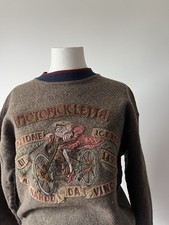 Vintage Iceberg Wool Graphic Sweater Made In Italy Size M picture