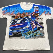 Vintage Jeff Gordon Shirt Mens XL White NASCAR Racing Pepsi All Over AOP 1999 picture