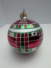 Christopher Radko Star Weaver Christmas Ornament Ball 2001 01-0061-0 picture