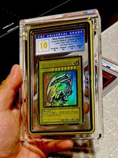 Yugioh Blue Eyes White Dragon SDK WAVY MAX FADED CGC Pristine 10 POP 1 GRAIL picture