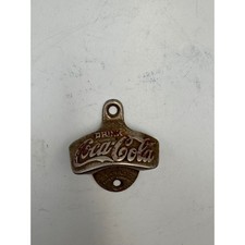 Vintage Coca-Cola Starr X Wall Mount Bottle Opener Cast Iron Brown  Co picture