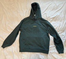 The Kooples Paris Logo Hoodie Green Cotton Sweatshirt HSWE23016K Size L picture