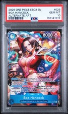2025 One Piece TCG Boa Hancock EB03-026 Alt Art Heroines Edition PSA 10 picture