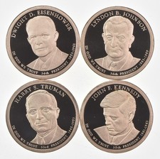 2015 Presidential $1 From Proof Set TRUMAN Eisenhower Kennedy Johnson No Case picture
