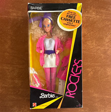 Mattel Barbie and the Rockers Barbie Doll 1985 MPN 1140 NRFB w/Cassette Tape picture