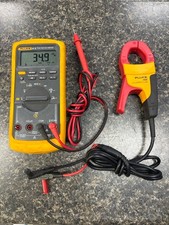 USED FLUKE 87V TRUE RMS DIGITAL MULTIMETER W/i400 AC CURRENT CLAMP (QUI005737) picture