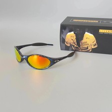 Vintage Oakley eye Jacket X Brain dead Blue Drip Sunglasses Hype Y2K GORPCORE picture