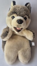 Demdaco Wolf Siberian Husky Grey And Tan Hand Plush Puppet 2023 picture