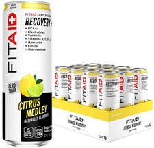 FITAID Zero Sugar Recovery Drink Pack of 12 Flavored Citrus 12 oz Cans picture