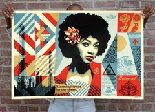 Shepard Fairey “Swan Song” screen print 24x36 - Obey Giant - Signed Numbered picture
