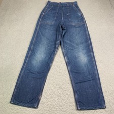 Vintage 50s Blue Bell Women’s Jeans Side Zip Size 26x29 Flannel Lined Farm picture