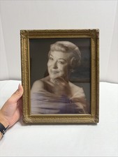 VTG 1956 Framed Photo Portrait Of Glamour Woman Marie Louise AS IS picture