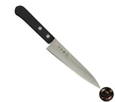 Tojiro Fujitora Petty Knife 135mm Made in Japan Cobalt Alloy Steel Double-Edged. picture