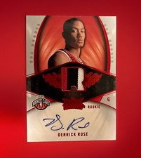 2008-09 Fleer Hot Prospects Derrick Rose RPA Rookie Auto Patch #1/25 Bulls RC SP picture