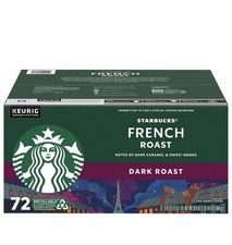 Starbucks French Dark Roast Coffee Keurig K-Cup Pod 72 Count 02/ 27 Or 06/27 picture