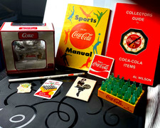 Vintage Coca-Cola Collectibles Lot - Mini Bottles Crate, Books, Porcelain Decor  picture