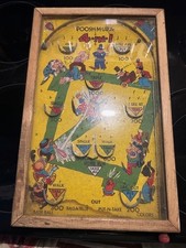 POOSH-M-UP’S RODEO Bagatelle Vtg 4 in 1 Tabletop Pinball Game Cool Graphics picture