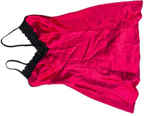 Linea Donatella Chemise Size M Pink Satin Lace Sleepwear picture