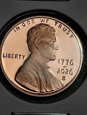 1776-2026 LINCOLN CENT. 250TH ANN. DUAL DATE. PROOF. RARE. LAST YEAR. IN STOCK. picture