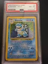 Pokemon TCG Blastoise Base Set Holo Rare Unlimited Psa 8 picture