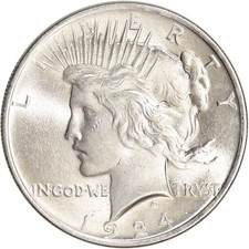 1924 Peace Silver Dollar Coin $1 - BU picture