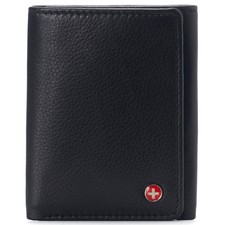 Alpine Swiss Trifold Wallet, Men's Slim Leather Wallet, RFID Blocking, Gift Box picture