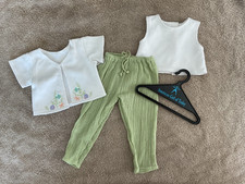 American Girl Doll Breezy Day Outfit Sea Ocean Fish Beach Water Clam Starfish picture